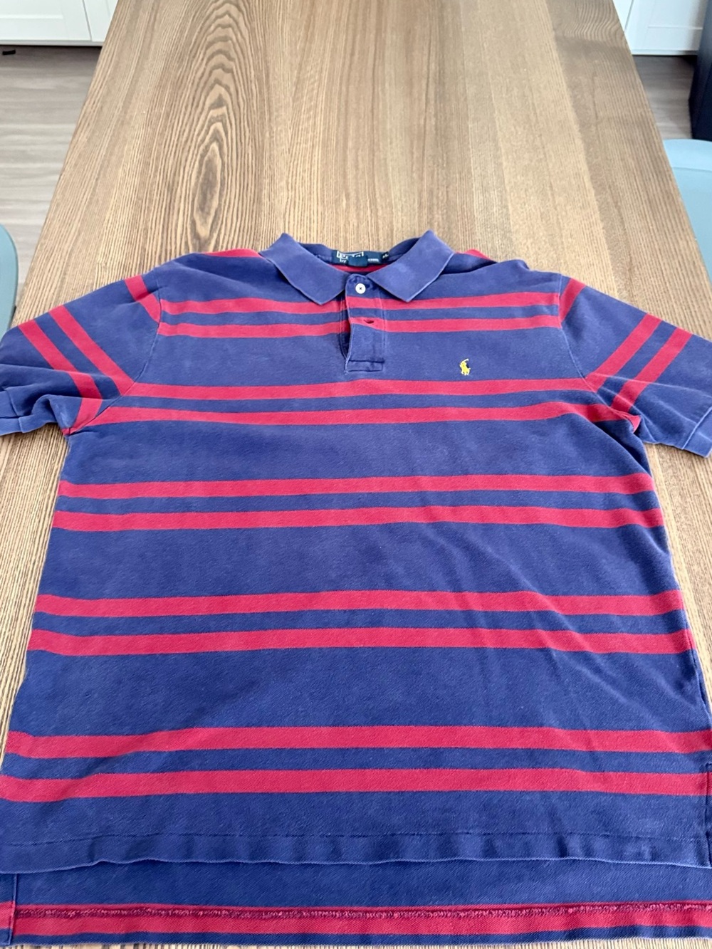 Ralph Lauren Navy Polo with Red Stripes